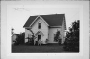 W 300 N 5573 COUNTY HIGHWAY E, a Early Gothic Revival house, built in Lisbon, Wisconsin in 1850.