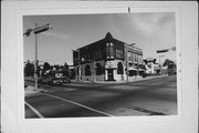 N88 W16723-16725 APPLETON AVE, a Romanesque Revival bank/financial institution, built in Menomonee Falls, Wisconsin in 1901.