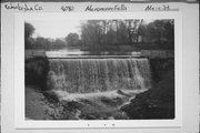 ON MENOMONEE RIVER NEAR MAIN ST AND WATER ST INTERSECTION ON MENOMONEE RIVER NEAR MAIN ST AND WATER ST INTERSECTION, a NA (unknown or not a building) dam/lock, built in Menomonee Falls, Wisconsin in 1954.