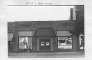 209-213 E MAIN ST, a Commercial Vernacular automobile showroom, built in Mount Horeb, Wisconsin in 1917.