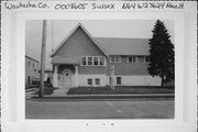 N 64 W 23624 MAIN ST, a Gabled Ell meeting hall, built in Sussex, Wisconsin in 1874.