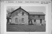 N 61 W 23084 SILVER SPRING RD, a Gabled Ell house, built in Sussex, Wisconsin in 1850.