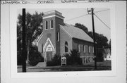 204 MAPLE ST, a Early Gothic Revival house of worship, built in Waupaca, Wisconsin in 1905.