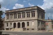 3 MILL ST, a Neoclassical/Beaux Arts library, built in Menasha, Wisconsin in 1898.