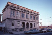 3 MILL ST, a Neoclassical/Beaux Arts library, built in Menasha, Wisconsin in 1898.