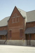 Chicago and Northwestern Railroad Depot, a Building.