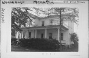 410 1ST ST, a Gabled Ell house, built in Menasha, Wisconsin in 1870.
