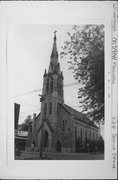 528 2ND ST, a Early Gothic Revival church, built in Menasha, Wisconsin in 1883.
