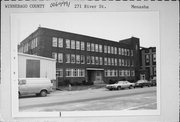 271 RIVER ST, a Art/Streamline Moderne large office building, built in Menasha, Wisconsin in 1928.