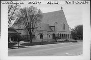200 S CHURCH ST, a Late Gothic Revival house of worship, built in Neenah, Wisconsin in 1951.