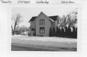 123 E MAIN ST (US HIGHWAY 12) 123 E MAIN ST (US HIGHWAY 12), a Gabled Ell house, built in Cambridge, Wisconsin in 1890.