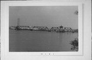 Abandoned Soo Line over the Fox River, a NA (unknown or not a building) bridge, built in Oshkosh, Wisconsin in 1904.