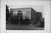 924 OHIO ST, a Neoclassical/Beaux Arts fire house, built in Oshkosh, Wisconsin in 1939.