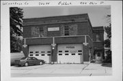 924 OHIO ST, a Neoclassical/Beaux Arts fire house, built in Oshkosh, Wisconsin in 1939.