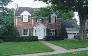 4133 MANDAN CRES, a Colonial Revival/Georgian Revival house, built in Madison, Wisconsin in 1929.