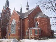 345 N Locust St, a Early Gothic Revival church, built in Reedsburg, Wisconsin in 1908.