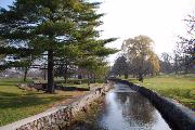 LEONARD-LEOTA PARK, a Rustic Style designed landscape feature, built in Evansville, Wisconsin in 1933.