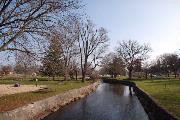 LEONARD-LEOTA PARK, a Rustic Style designed landscape feature, built in Evansville, Wisconsin in 1933.