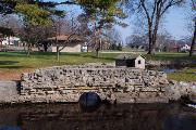 LEONARD-LEOTA PARK, a Rustic Style designed landscape feature, built in Evansville, Wisconsin in 1936.