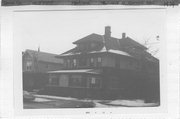 416-418 N CARROLL ST, a American Foursquare house, built in Madison, Wisconsin in 1914.