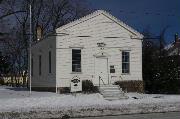 2740 W RYAN RD, a Greek Revival cemetery building, built in Franklin, Wisconsin in 1852.