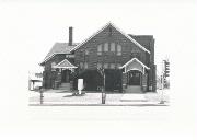 5933 W National Ave, a Craftsman house of worship, built in West Allis, Wisconsin in 1923.