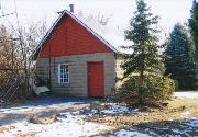 10820 27th St., a Astylistic Utilitarian Building milk house, built in Oak Creek, Wisconsin in 1910.