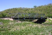 CTH K over Big Green River, a NA (unknown or not a building) pony truss bridge, built in Woodman, Wisconsin in 1949.