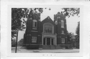 7309(?) HUBBARD AVE, a Late Gothic Revival church, built in Middleton, Wisconsin in 1923.