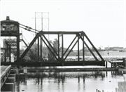Abandoned Soo Line over the Fox River, a NA (unknown or not a building) bridge, built in Oshkosh, Wisconsin in 1904.