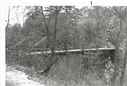 BURNT BRIDGE RD S AS IT CROSSES DUNCAN CREEK, a NA (unknown or not a building) bridge, built in Eagle Point, Wisconsin in 1906.