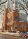 111 W MARSHALL ST, a Early Gothic Revival church, built in Rice Lake, Wisconsin in 1908.