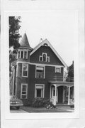 308 OAK ST, a Queen Anne house, built in Mount Horeb, Wisconsin in 1898.