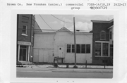 E CNR NEW FRANKEN AND RONSMAN, a Boomtown gas station/service station, built in Humboldt, Wisconsin in 1899.