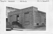 103 S 2ND ST, a Neoclassical/Beaux Arts dairy processing facility, built in Mount Horeb, Wisconsin in 1933.