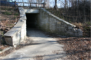 MILWAUKEE RIVER PARKWAY, a Rustic Style tunnel, built in Shorewood, Wisconsin in 1940.