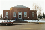 333 IOWA AVE, a Art Deco post office, built in Hayward, Wisconsin in 1942.