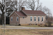 6527 W US HWY 14, a Front Gabled school-one to six room, built in Janesville, Wisconsin in 1870.