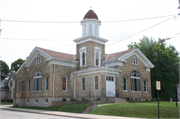 108 BRANCH ST / STATE HIGHWAY 83, a Greek Revival house of worship, built in Hartford, Wisconsin in 1853.