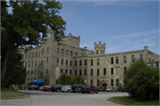 2200 Northwestern Ave., a Early Gothic Revival industrial building, built in Racine, Wisconsin in 1882.