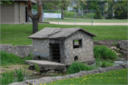 LEONARD-LEOTA PARK, a Rustic Style designed landscape feature, built in Evansville, Wisconsin in 1936.