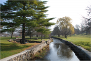 LEONARD-LEOTA PARK, a Rustic Style designed landscape feature, built in Evansville, Wisconsin in 1933.