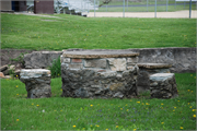 LEONARD-LEOTA PARK, a Rustic Style designed landscape feature, built in Evansville, Wisconsin in 1936.