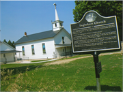 9340 Inglehart Rd, a Greek Revival house of worship, built in Scott, Wisconsin in 1867.