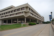 1800 NORTH POINT DR, a Brutalism large office building, built in Stevens Point, Wisconsin in 1974.