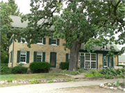N1220 County Rd H, a Greek Revival house, built in Genoa City, Wisconsin in 1862.