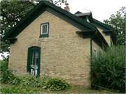N1220 County Rd H, a Greek Revival house, built in Genoa City, Wisconsin in 1862.