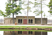 BUKHOLT PARK ST, INTERSECTION WITH FRONT ST, a Rustic Style bath house/restroom facility, built in Stevens Point, Wisconsin in 1936.