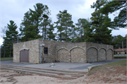 BUKHOLT PARK ST, INTERSECTION WITH FRONT ST, a Rustic Style bath house/restroom facility, built in Stevens Point, Wisconsin in 1936.