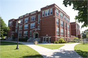 410 S 3RD ST, a Late Gothic Revival university or college building, built in River Falls, Wisconsin in 1914.